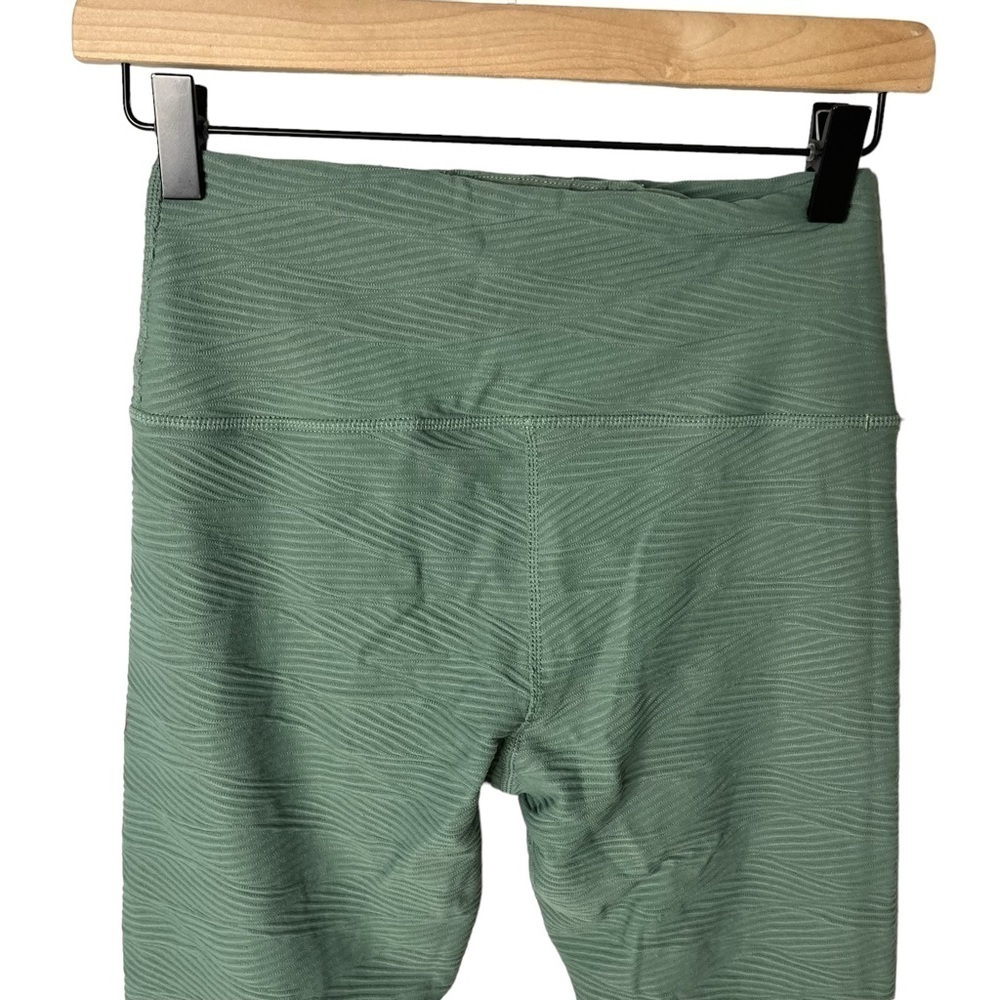 Glyder Active Full Length Leggings Sage Green Textured Size Medium - Picture 4 of 6